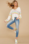 Rainbow Stripe Sweater