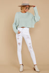 Beautiful Words Mint Sweater