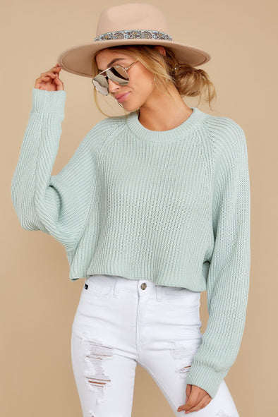 Beautiful Words Mint Sweater