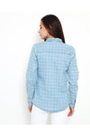 Checked Denim Button Up Shirt