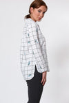 Floral Embroidered Checked Cotton Shirt