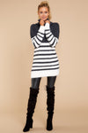 Keep Your Cool Charcoal Grey Stripe Sweater